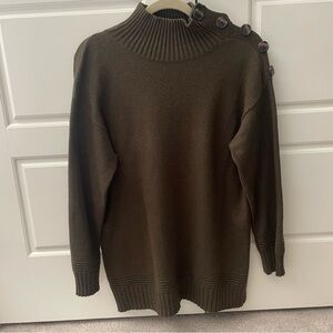 Anthropologie Margarita Tunic Sweater in color Olive